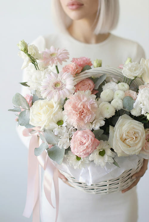 Flowers in a basket