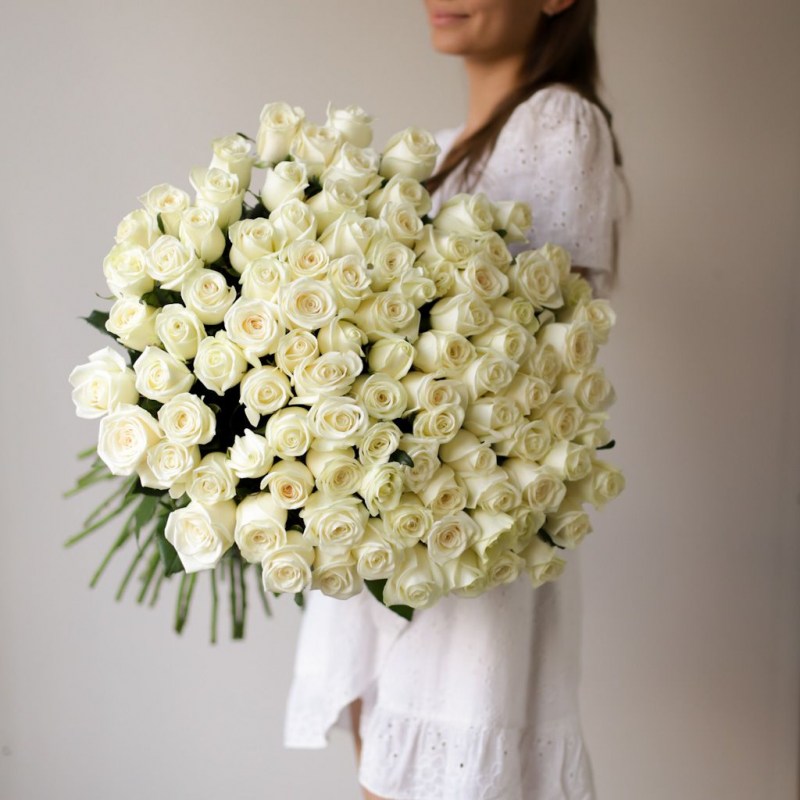 101 белая роза Кишинев